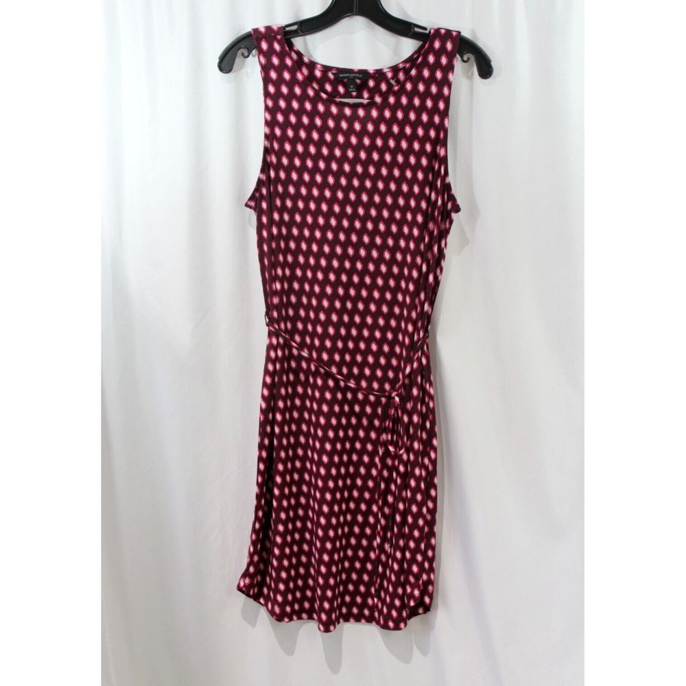Banana Republic Womens Multicolor Sleeveless Belted Dress M